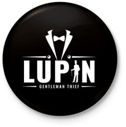 printfashion Gentleman thief - Kitűző, hűtőmágnes - Fekete (5084689)