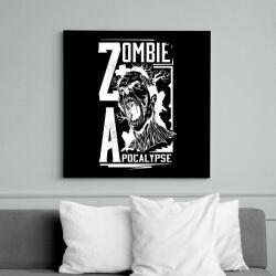 printfashion Zombi apokalipszis - Vászonkép - Fekete (6641582)