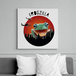 printfashion Frogzilla - Vászonkép - Fehér (7182272)