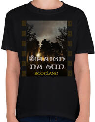 printfashion Craigh na dun - Gyerek póló - Fekete (2254943)