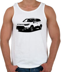 printfashion Outlander III - Férfi atléta - Fehér (3233533)