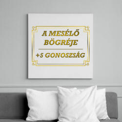 printfashion +5 Gonoszság bögre - Vászonkép - Fehér (6634441)