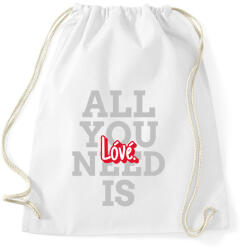 printfashion All you need is lóvé - Sportzsák, Tornazsák - Fehér (9954413)