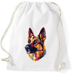 printfashion Németjuhász Portré - Sportzsák, Tornazsák - Fehér (16705600)