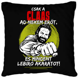 printfashion Csak a claas ad nekem erőt - Párnahuzat, Díszpárnahuzat - Fekete (7625234)