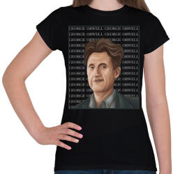 printfashion George Orwell - Női póló - Fekete (7117366)