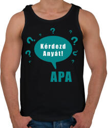 printfashion kérdezd anyát - Férfi atléta - Fekete (1506410)