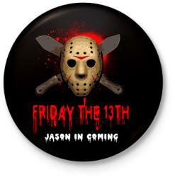 printfashion PÉNTEK 13 - Kitűző, hűtőmágnes - Fekete (3098592)