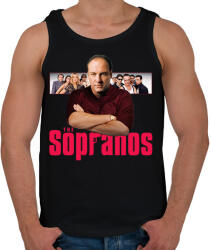 printfashion Tony Soprano - Férfi atléta - Fekete (5431937)