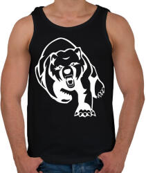 printfashion Medve - Férfi atléta - Fekete (5025362)