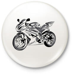 printfashion yamaha r62 - Kitűző, hűtőmágnes - Fehér (3090335)