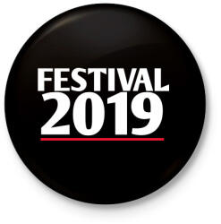printfashion Fesztivál 2019 - Kitűző, hűtőmágnes - Fekete (3097845)