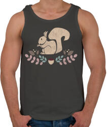 printfashion Mókusos - Férfi atléta - Sötétszürke (5463564)