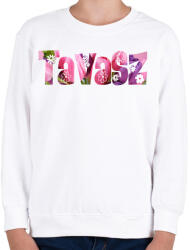 printfashion Tavasz - Gyerek pulóver - Fehér (822134)