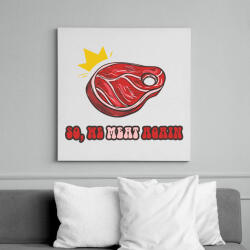 printfashion We meat again - Vászonkép - Fehér (8204423)