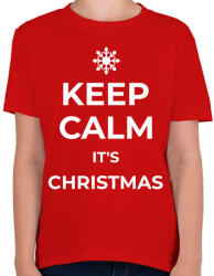 printfashion KEEP CALM IT'S CHRISTMAS - Gyerek póló - Piros (9557190)