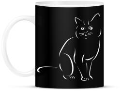 printfashion Cica - Bögre - Fekete (15097672)