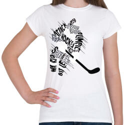 printfashion Hockey player - Női póló - Fehér (15643446)