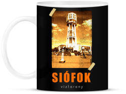 printfashion siófok-víztorony - Bögre - Fekete (1553018)