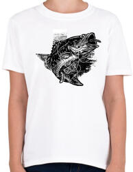 printfashion Horgászat 03 - Gyerek póló - Fehér (4968853)