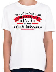 printfashion Én csak újságírásnak hívom - Gyerek póló - Fehér (10429050)