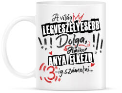 printfashion A világ legveszélyesebb dolga - Bögre - Fehér (16736608)