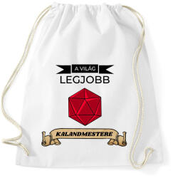 printfashion A Világ Legjobb Kalandmestere (Fekete) - Sportzsák, Tornazsák - Fehér (2651498)