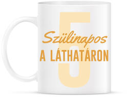 printfashion Szülinapos a láthatáron - Számmal - Bögre - Fehér (7153872)