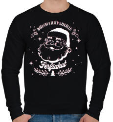 printfashion Fehér szakállú férfiak - Férfi pulóver - Fekete (9675802)