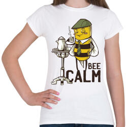 printfashion Bee Calm - Női póló - Fehér (6352166)