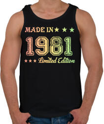 printfashion 1981 - Férfi atléta - Fekete (6167042)