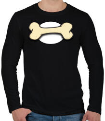 printfashion Bone - Férfi hosszú ujjú póló - Fekete (534810)