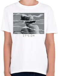 printfashion It's OK - szobrok - Gyerek póló - Fehér (6327758)