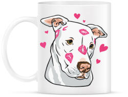 printfashion Szeretem a kutyám Pitt bull - Bögre - Fehér (4314701)