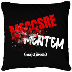 printfashion Meccsre mentem majd jövök - Párnahuzat, Díszpárnahuzat - Fekete (16669914)
