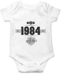 printfashion born-in-1984-(dark&lightgrey) - Baba Body - Fehér (1329697)
