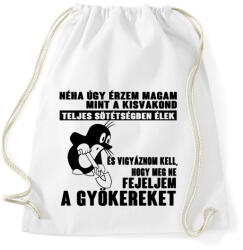 printfashion Úgy érzem magam mint a kisvakond - Sportzsák, Tornazsák - Fehér (4856036)