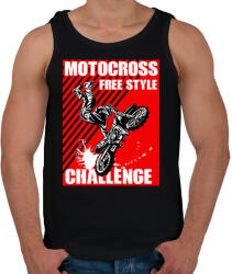 printfashion Motocross - Férfi atléta - Fekete (13873346)