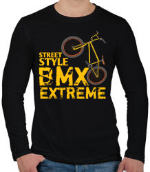 printfashion Bmx - Férfi hosszú ujjú póló - Fekete (4232879)