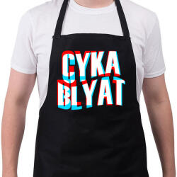printfashion Cyka Blyat - Kötény - Fekete (4933380)
