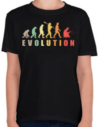 printfashion Hegesztő evolúció - Gyerek póló - Fekete (13729171)