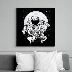 printfashion űrhajós - Vászonkép - Fekete (13696096)