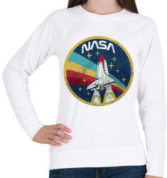 printfashion NASA vintage - Női pulóver - Fehér (940274)