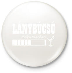 printfashion Lánybúcsú - Kitűző, hűtőmágnes - Fehér (5304827)