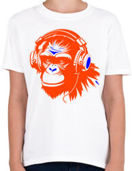 printfashion Monkey - Gyerek póló - Fehér (14838633)