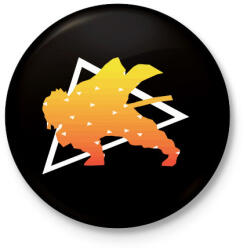 printfashion DS Katana - Kitűző, hűtőmágnes - Fekete (5129444)