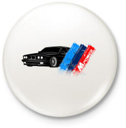 printfashion BMW M POWER - Kitűző, hűtőmágnes - Fehér (3082585)