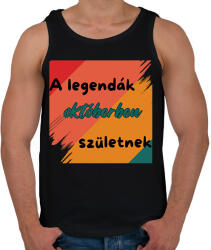 printfashion A legendák október (1) - Férfi atléta - Fekete (16830884)