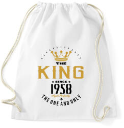 printfashion A király 1958-ban született - Sportzsák, Tornazsák - Fehér (1215848)