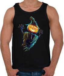 printfashion Rémisztő halloween - Férfi atléta - Fekete (1858139)